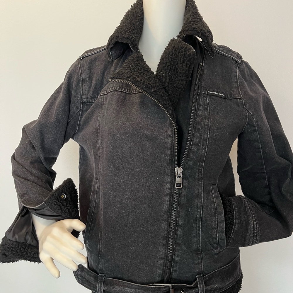 Calvin Klein Jeans faded black jacket